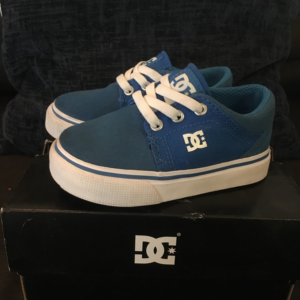 DC Skate Shoes Toddler 5 Trase Slip Blue